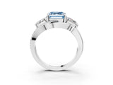 White gold Three-Stone Fancy Blue Asscher Cut Cut Diamond Split Shank Prong Set Ring_15