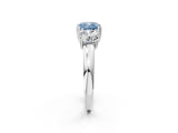 White gold Three-Stone Fancy Blue Cushion Cut Cut Diamond Ring with Channel Set Band and Four-Prong Setting_38