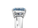 White gold Three-Stone Fancy Blue Emerald Cut Cut Diamond Ring with Channel Set Band and Four-Prong Setting_41
