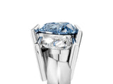 White gold Three Stone Fancy Blue Heart Cut Cut Channel Set Diamond Ring_29