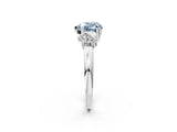 White gold Three-Stone Fancy Blue Heart Cut Cut Diamond Ring with Channel Set Band and Four-Prong Setting_38