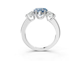 White gold Three-Stone Fancy Blue Heart Cut Cut Diamond Ring with Channel Set Band and Four-Prong Setting_39