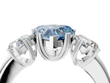 White gold Three-Stone Fancy Blue Heart Cut Cut Diamond Ring with Channel Set Band and Four-Prong Setting_40