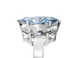 White gold Three-Stone Fancy Blue Marquise Cut Cut Diamond Engagement Ring with Flat Band and Four-Prong Setting_17