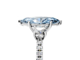White gold Three-Stone Fancy Blue Marquise Cut Cut Diamond Pavé Band with Prong Setting_36