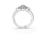 White gold Three-Stone Fancy Blue Marquise Cut Cut Diamond Ring with Channel Set Band and Four-Prong Setting_39