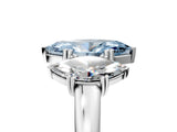 White gold Three-Stone Fancy Blue Marquise Cut Cut Diamond Ring with Channel Set Band and Four-Prong Setting_41