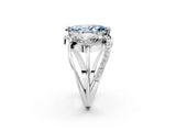 White gold Three-Stone Fancy Blue Marquise Cut Cut Diamond Split Shank Prong Set Ring_14