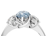 White gold Three-Stone Fancy Blue Marquise Cut Cut Solitaire Ring with Classic Prong Setting_16