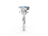 White gold Three-Stone Fancy Blue Marquise Cut Diamond Channel Set Engagement Ring with Prong Setting_14