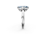 White gold Three-Stone Fancy Blue Marquise  Cut Diamond Ring with Channel-Set Band and Four-Prong Setting_80