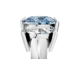 White gold Three Stone Fancy Blue Oval Cut Cut Channel Set Diamond Ring_41