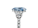 White gold Three-Stone Fancy Blue Oval Cut Cut Diamond Pavé Band with Prong Setting_38