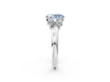 White gold Three-Stone Fancy Blue Oval Cut Cut Diamond Ring with Channel Set Band and Four-Prong Setting_14