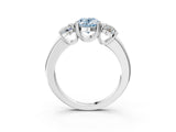 White gold Three-Stone Fancy Blue Oval Cut Cut Diamond Ring with Channel Set Band and Four-Prong Setting_15