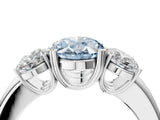 White gold Three-Stone Fancy Blue Oval Cut Cut Diamond Ring with Channel Set Band and Four-Prong Setting_52