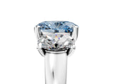White gold Three-Stone Fancy Blue Oval Cut Cut Solitaire Ring with Classic Prong Setting_17