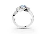 White gold Three-Stone Fancy Blue Pear Cut Cut Diamond Split Shank Prong Set Ring_15