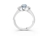 White gold Three-Stone Fancy Blue Pear Cut Cut Solitaire Ring with Classic Prong Setting_15