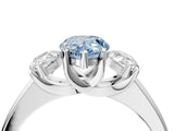 White gold Three-Stone Fancy Blue Pear Cut Cut Solitaire Ring with Classic Prong Setting_16