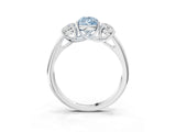 White gold Three-Stone Fancy Blue Pear Cut Diamond Engagement Ring with Prong Setting_18
