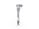 White gold Three-Stone Fancy Blue Pear  Cut Diamond Pavé Band with Four-Prong Setting_30