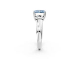 White gold Three-Stone Fancy Blue Radiant Cut Cut Diamond Ring with Channel Set Band and Four-Prong Setting_14