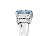 White gold Three-Stone Fancy Blue Radiant Cut Cut Diamond Ring with Channel Set Band and Four-Prong Setting_53