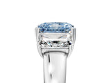 White gold Three-Stone Fancy Blue Radiant Cut Cut Diamond Ring with Channel Set Band and Four-Prong Setting_59