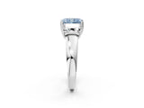 White gold Three-Stone Fancy Blue Radiant Cut Cut Diamond Ring with Channel Set Band and Four-Prong Setting_98