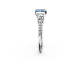 White gold Three-Stone Fancy Blue Radiant  Cut Diamond Pavé Band with Four-Prong Setting_27