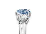 White gold Three-Stone Fancy Blue Round Cut Cut Diamond Ring with Channel Set Band and Four-Prong Setting_41