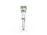 White gold Three-Stone Fancy Green Asscher Cut Cut Diamond Ring with Channel Set Band and Four-Prong Setting_50
