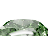 White gold Three-Stone Fancy Green Cushion Cut Diamond Engagement Ring with Pave Band and Prong Setting_16