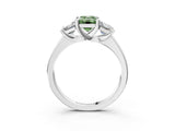 White gold Three-Stone Fancy Green Emerald Cut Cut Solitaire Ring with Classic Prong Setting_15