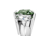White gold Three Stone Fancy Green Heart Cut Cut Channel Set Diamond Ring_29