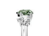 White gold Three-Stone Fancy Green Heart Cut Cut Diamond Ring with Channel Set Band and Four-Prong Setting_41