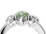 White gold Three-Stone Fancy Green Marquise Cut Cut Diamond Ring with Channel Set Band and Four-Prong Setting_16