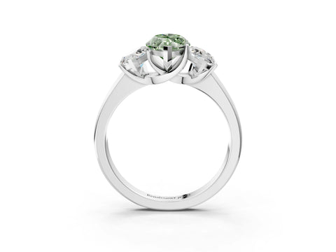White gold Three-Stone Fancy Green Marquise Cut Cut Solitaire Ring with Classic Prong Setting_15