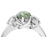 White gold Three-Stone Fancy Green Marquise Cut Cut Solitaire Ring with Classic Prong Setting_16