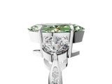 White gold Three-Stone Fancy Green Marquise Cut Diamond Channel Set Engagement Ring with Prong Setting_17