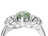 White gold Three-Stone Fancy Green Marquise Cut Diamond Engagement Ring with Prong Setting_19