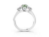 White gold Three-Stone Fancy Green Oval Cut Cut Solitaire Ring with Classic Prong Setting_15