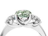 White gold Three-Stone Fancy Green Oval Cut Cut Solitaire Ring with Classic Prong Setting_16