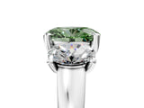 White gold Three-Stone Fancy Green Oval Cut Cut Solitaire Ring with Classic Prong Setting_17