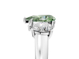 White gold Three-Stone Fancy Green Pear Cut Cut Solitaire Ring with Classic Prong Setting_17