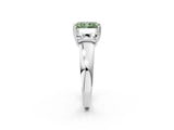 White gold Three-Stone Fancy Green Radiant Cut Cut Diamond Ring with Channel Set Band and Four-Prong Setting_14