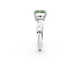 White gold Three-Stone Fancy Green Radiant Cut Cut Diamond Ring with Channel Set Band and Four-Prong Setting_32