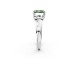 White gold Three-Stone Fancy Green Radiant Cut Cut Diamond Ring with Channel Set Band and Four-Prong Setting_32