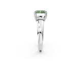 White gold Three-Stone Fancy Green Radiant Cut Cut Diamond Ring with Channel Set Band and Four-Prong Setting_74